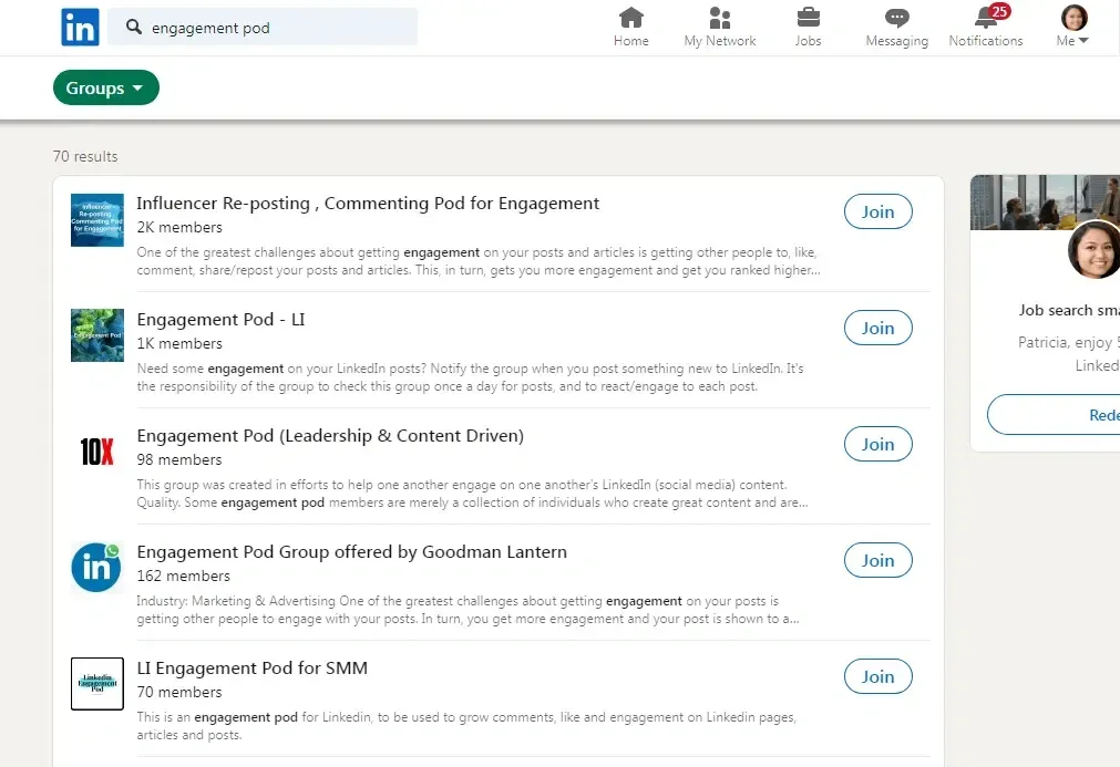 Close-up of a laptop screen showing LinkedIn authority building tools, templates, and analytics charts used for growing authority and engagement.
