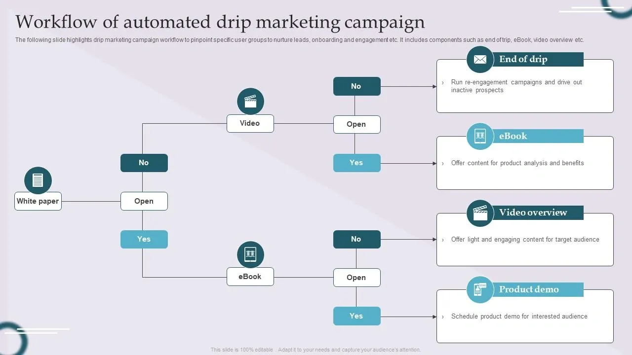 Real-world drip email campaign examples with timelines and engagement metrics