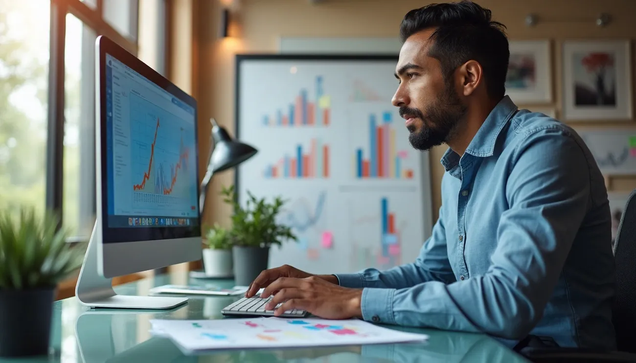 Visual showing a LinkedIn ad dashboard with graphs, startup logos, and highlighted ads that contributed to million-dollar revenue growth.