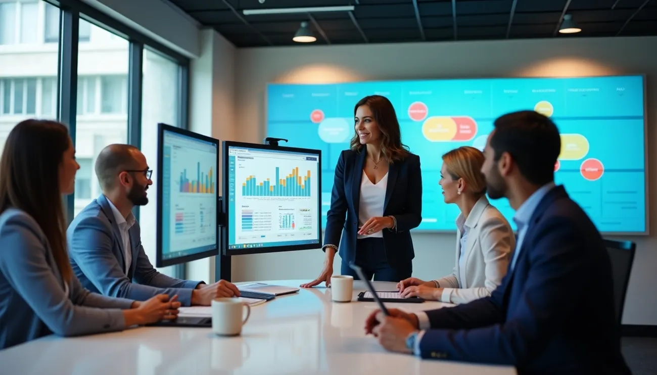 Informative visual highlighting key insights B2B brands need to know about sales management software, including features, benefits, and implementation tips.