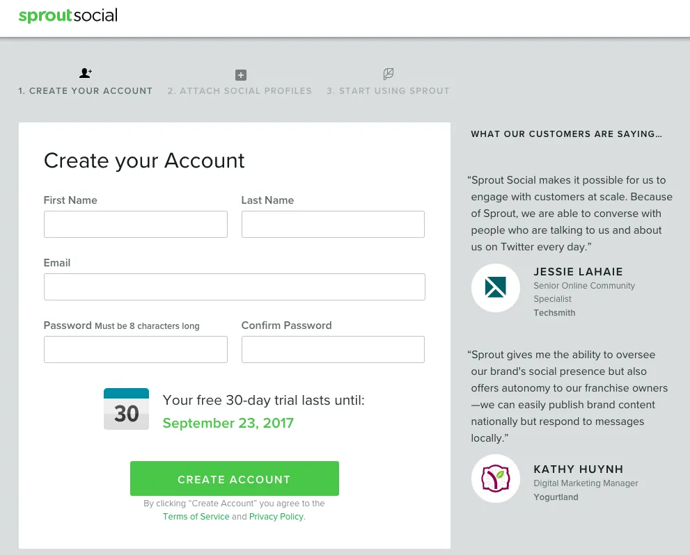 Mobile-friendly B2B PPC landing page template